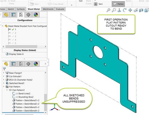 flat pattern sheet metal|solidworks no flat pattern configuration.